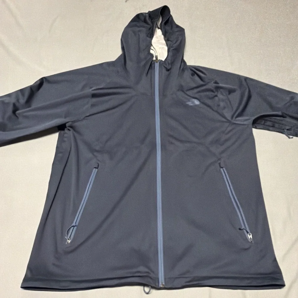 The North Face Mens Allproof Full Zip Hooded Lightweight Vinted Zip Pit Jacket L